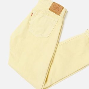 Yellow Vintage Levi 501’s